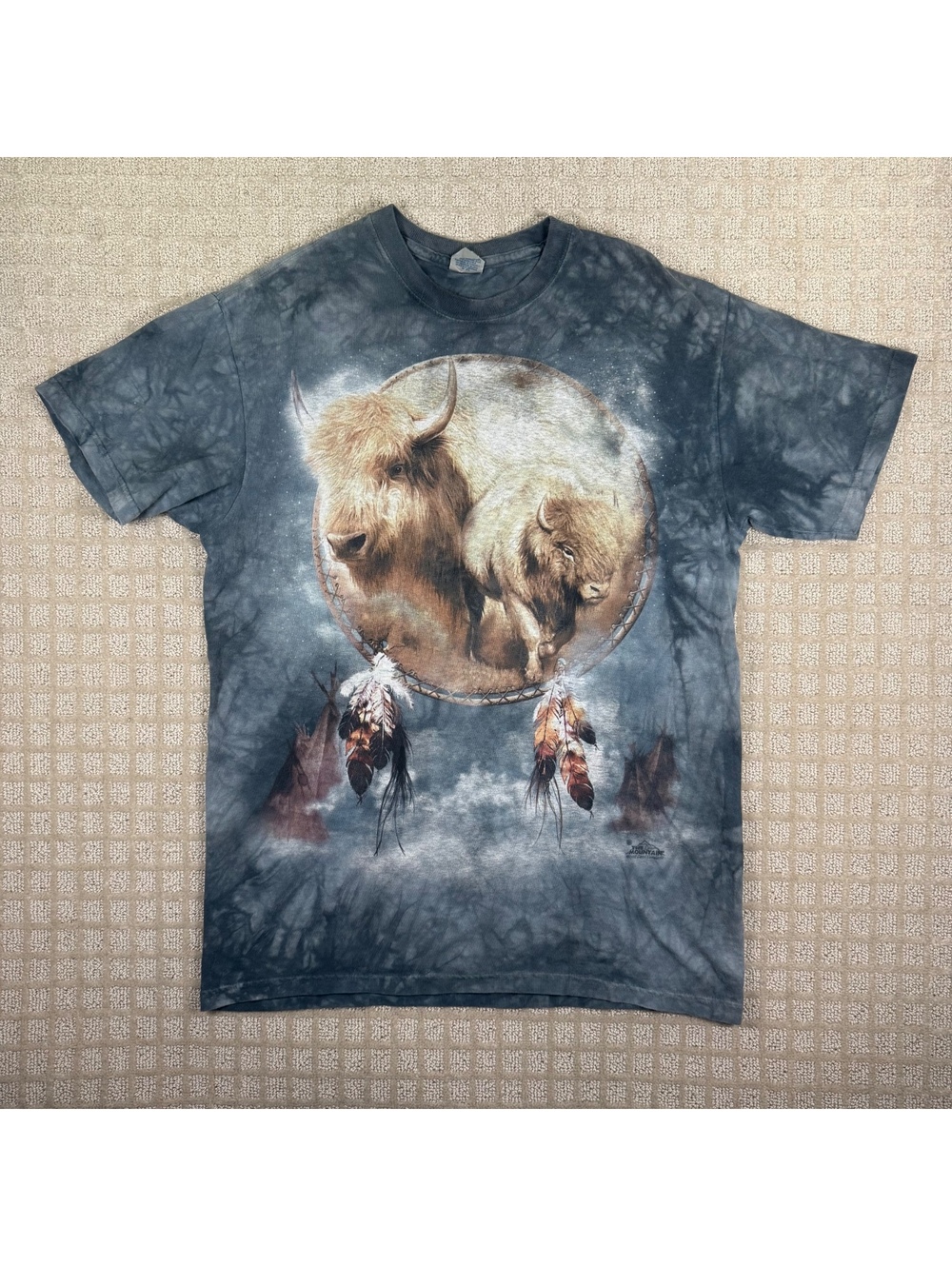 The Mountain buffalo graphic tie dye T-shirt med